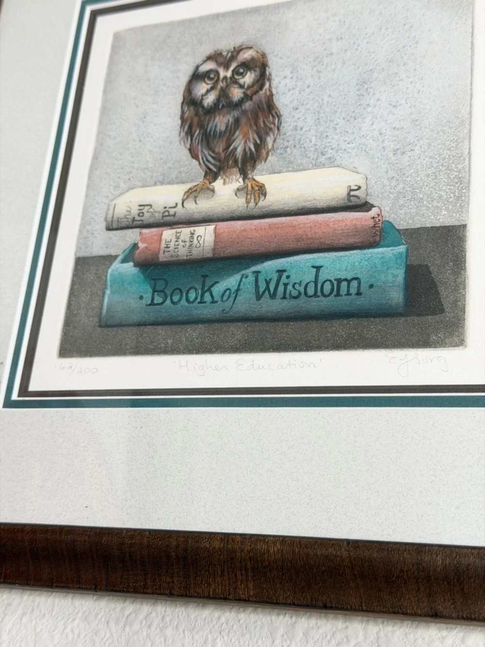 Limited edition "Higher Education" Print by artist Eileen Sorg 12x12 - Picture 2 of 5
